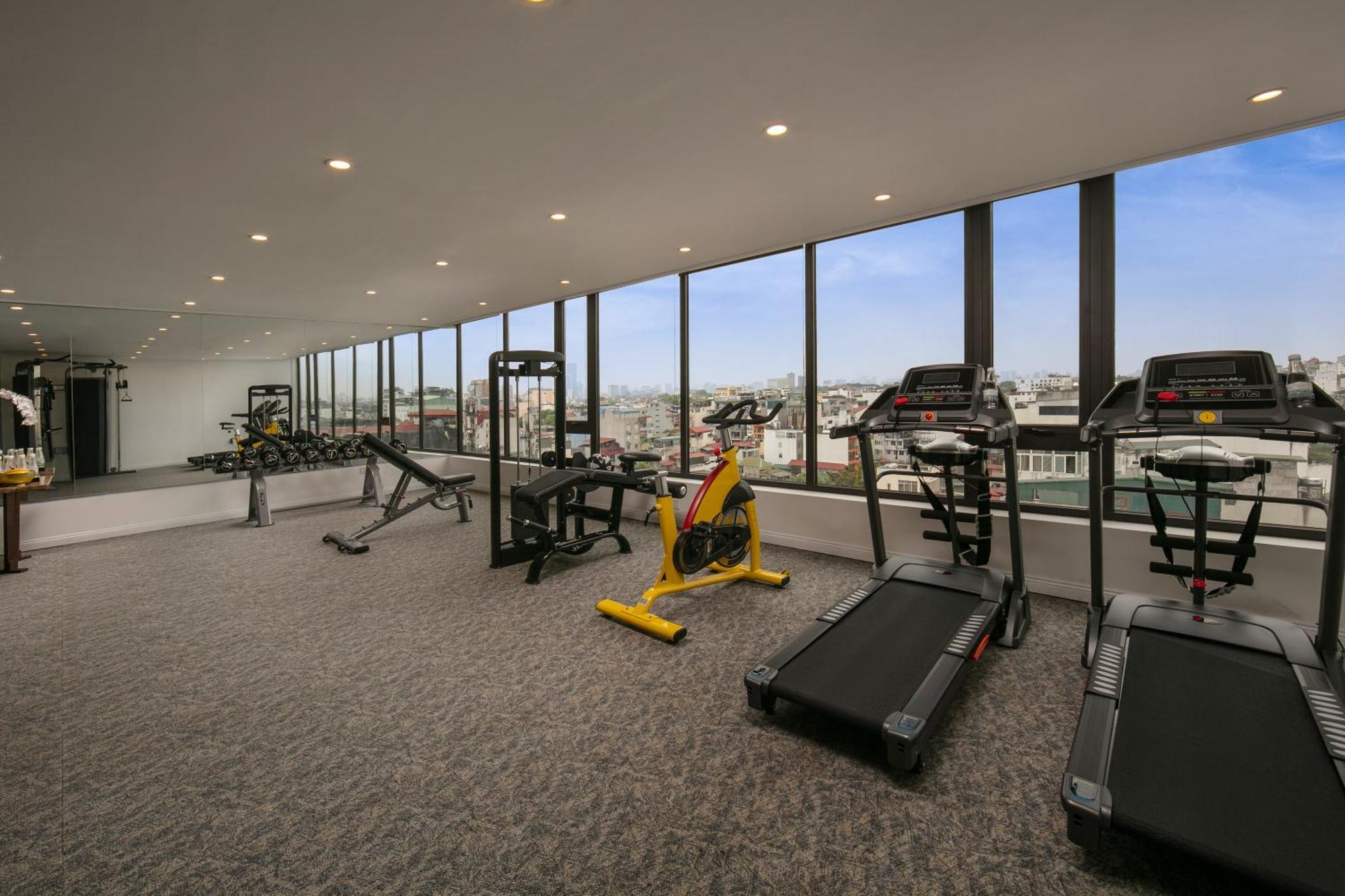 ดิ โอเรียนตัล เจด โฮเต็ล Hotel ฮานอย ภายนอก รูปภาพ The gym at the hotel