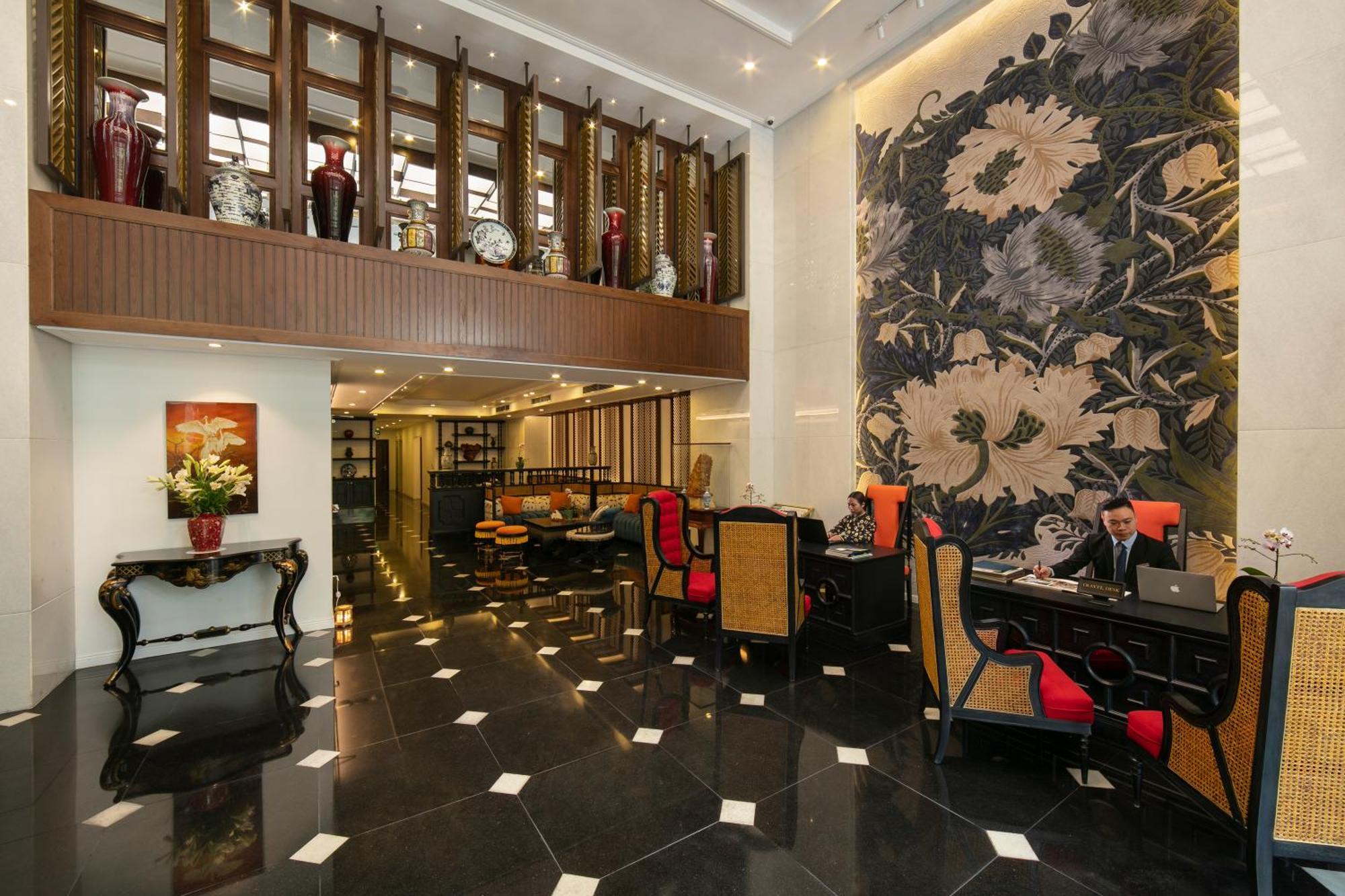 ดิ โอเรียนตัล เจด โฮเต็ล Hotel ฮานอย ภายนอก รูปภาพ The lobby of the hotel